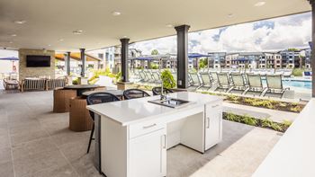Large clubhouse with ample sitting and television